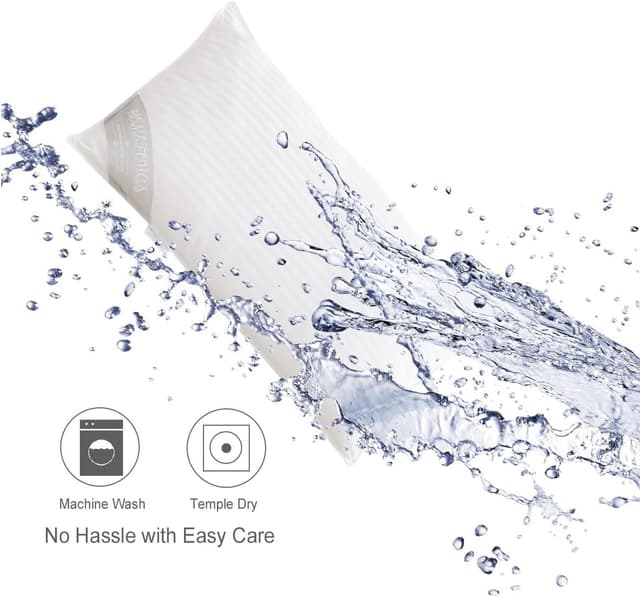 Detalle de HOMEFOUCS Luxury feather pillow, 48x74cm