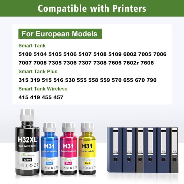 Detalle 2 de GREENPRINT 31 32XL inchiostro compatibile 4 pack