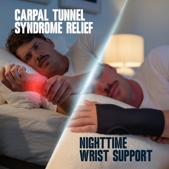 Thumbnail 4 de ComfyBrace Carpal Tunnel Wrist Brace, Pack of 2 🩹