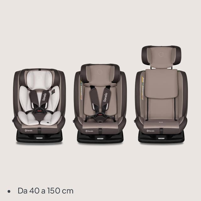 Detalle de LIONELO AART i-SIZE Seggiolino Auto R129 i-Size 40-150 cm con poggiatesta regolabile