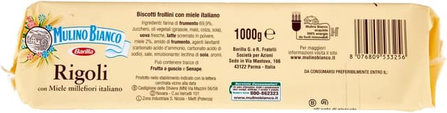 Thumbnail 5 de Mulino Bianco Frollini Rigoli 1 kg 🍪