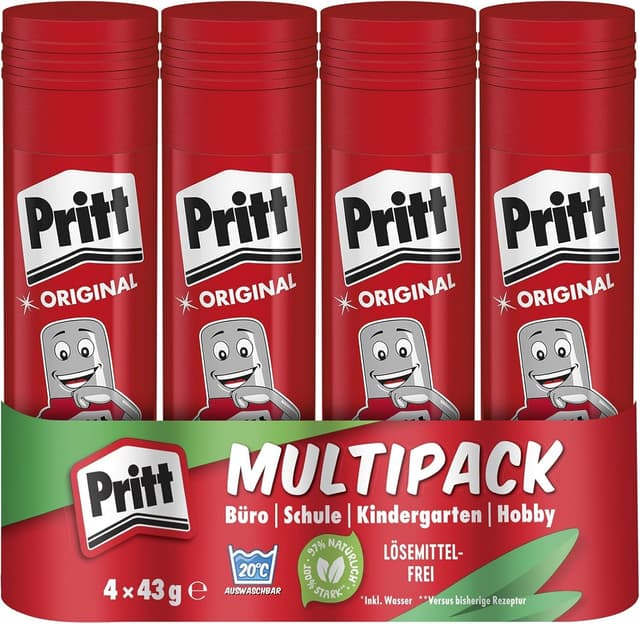 Imagen de Pritt Klebestift 4×43g – Schulkleber für Kinder ✂ en OfertitasTOP