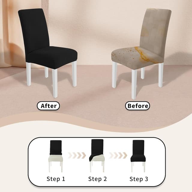 Thumbnail 5 de Ystyle Housse De Chaise 4 Pièces 48–70 cm