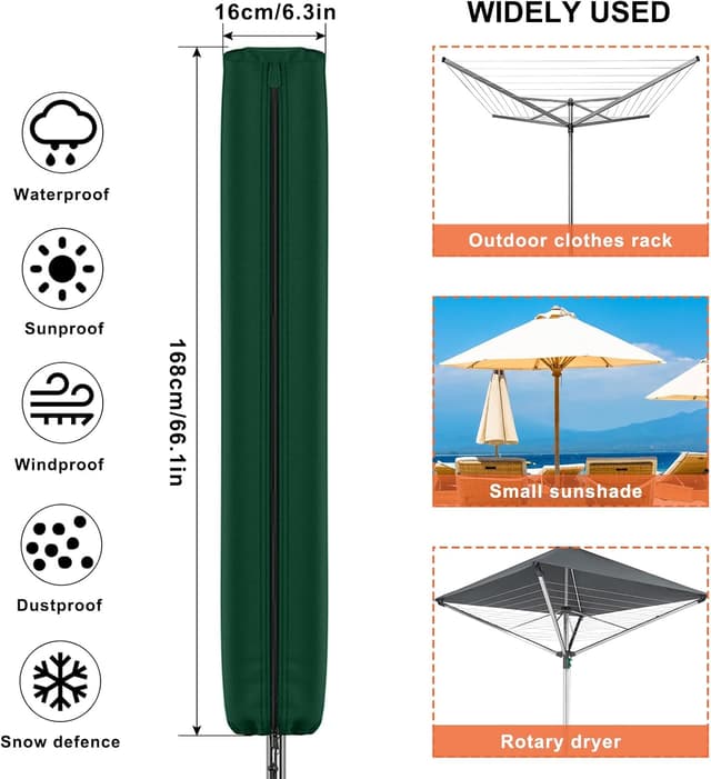 Detalle 2 de Newthinking rotary washing line cover 420D