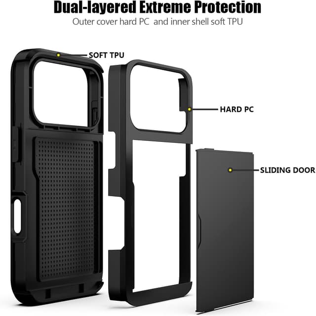 Detalle de iPhone 17 Pro case 6.3" with card slot