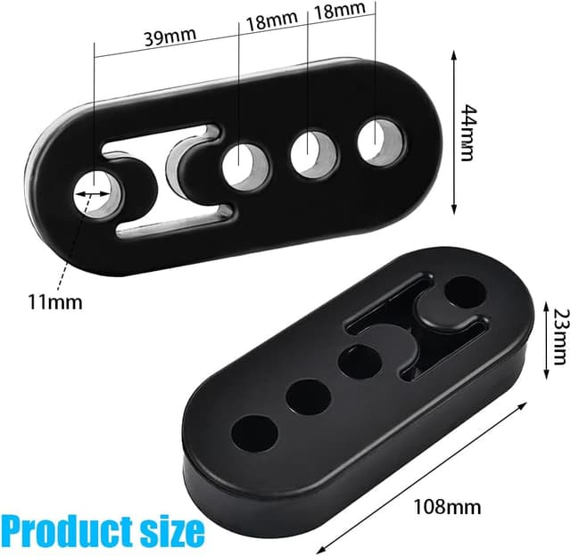 Thumbnail 6 de mizikuu 4 Stücke Auto Auspuff Aufhänger