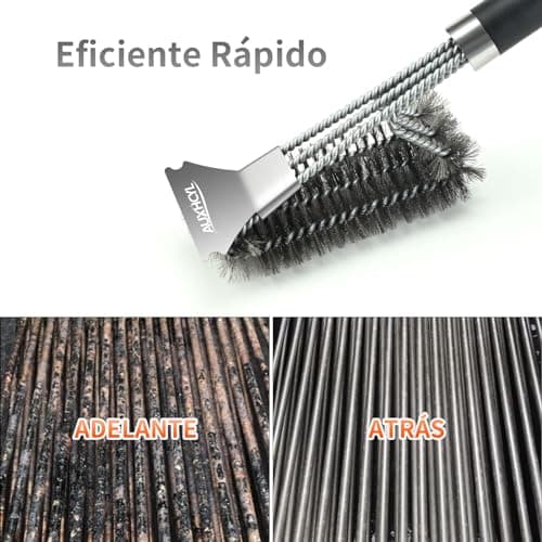 Thumbnail 6 de AUXHCYL cepillo barbacoa inox 45,5 cm 3 en 1