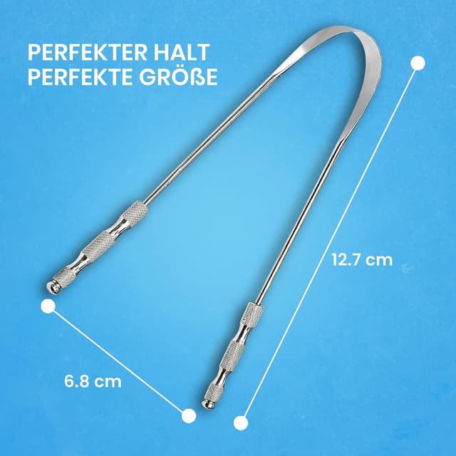 Detalle 2 de Zungenschaber Edelstahl HOKIN 2er-Pack