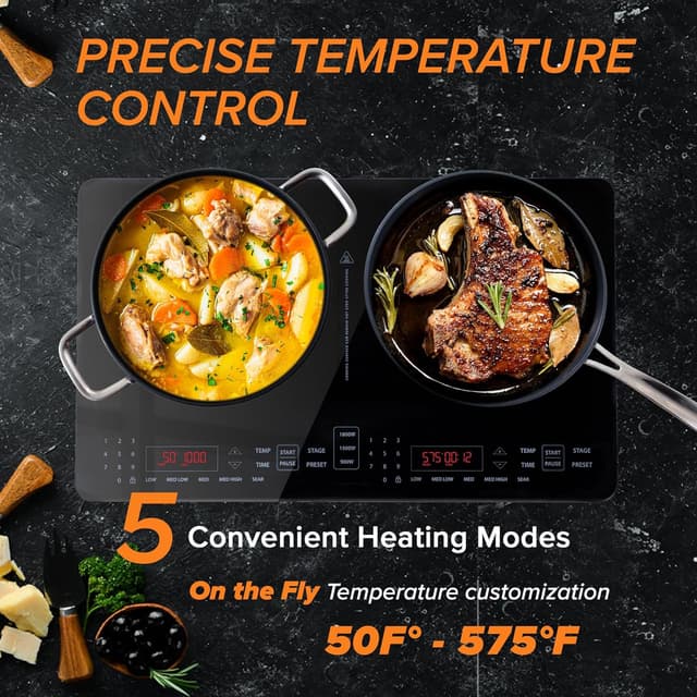 Detalle de Nuwave Double Induction Cooktop 1800W