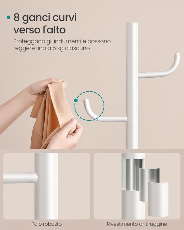 Detalle 2 de SONGMICS Attaccapanni Cactus 175,3 cm