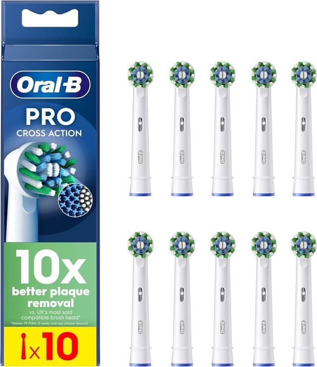 Imagen de Oral-B Pro CrossAction Cabezales recambio 10 unidades 🪥 en OfertitasTOP