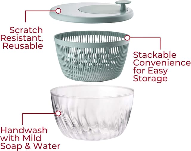 Thumbnail 3 de Guzzini Spin e Store Kitchen Active – Ensaladera con Tapa 🥗