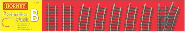 Thumbnail 6 de Hornby R8221 OO Gauge Track Extension Pack A – extra straight, curves and point track pieces