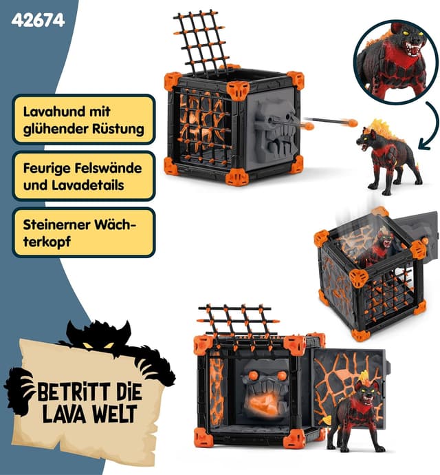Thumbnail 3 de Schleich Eldrador Creatures Battle CAVE Lavahyäne 42674
