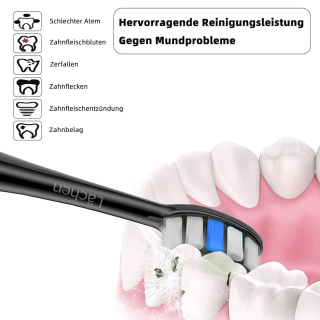 Detalle de Lächen Ersatzbürstenkopf S131 4er Pack