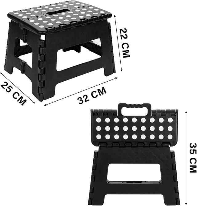 Thumbnail 5 de Folding Step Stool 9 inch – Heavy Duty Foldable Stool 🪜
