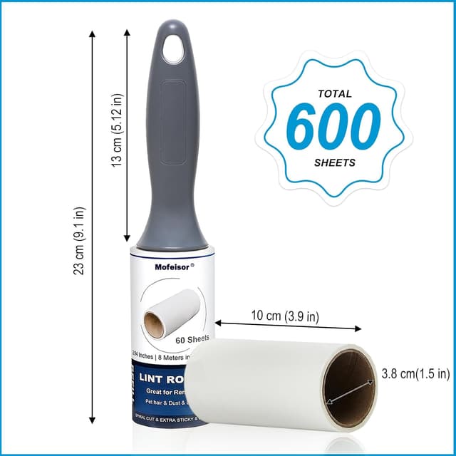Detalle 2 de Lint roller set 600 sheets, extra sticky