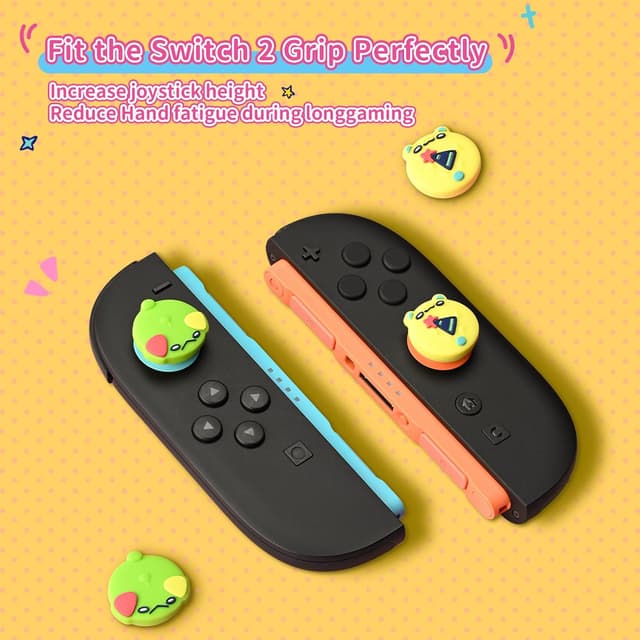 Detalle 2 de GeekShare Switch 2 thumb grips 4PCS