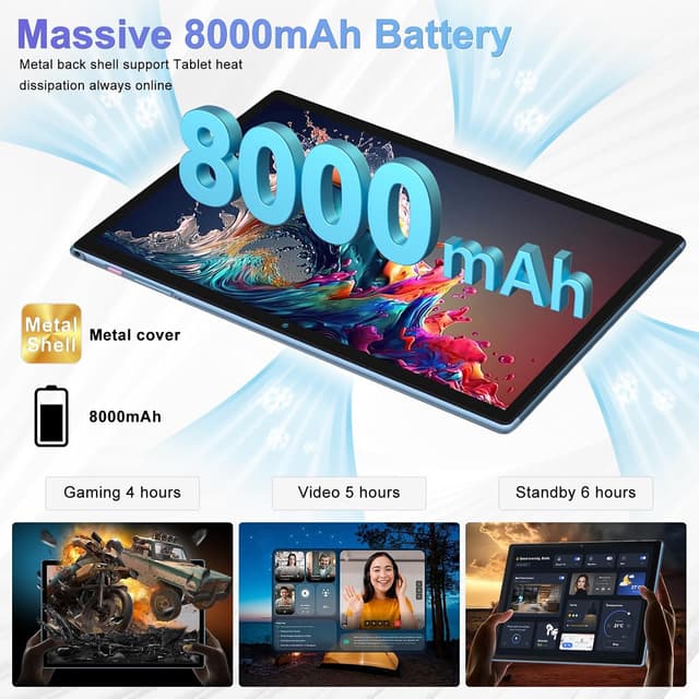 Detalle 2 de Android 15 Tablet 10 inch, 30GB RAM