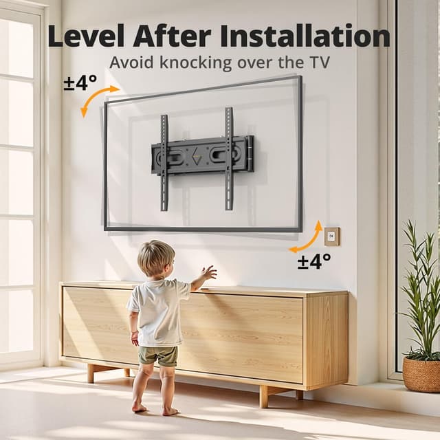 Detalle 2 de IWORKBOARD 50–65 inch Full Motion TV Wall Mount (32–70 inch TVs), Dual Articulating Arms, Max VESA 400x400