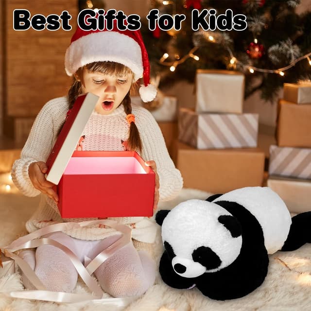 Detalle de Wepop 5lb Weighted Stuffed Animal Panda Plush (24in) — Soft Weighted Plush Pillow for Cuddling