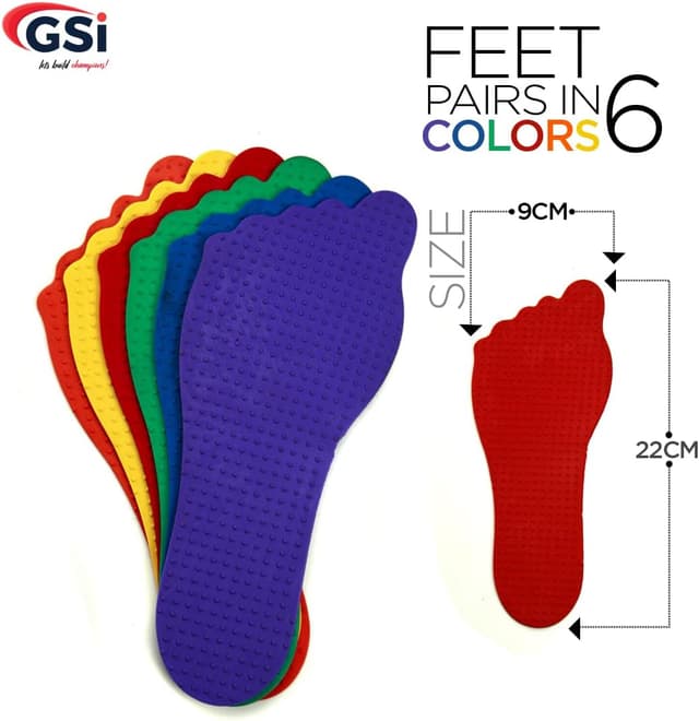 Detalle de GSi Spot Markers for Kids – Non-Toxic Non-Slip Hand & Arrow Markers for Preschool Learning