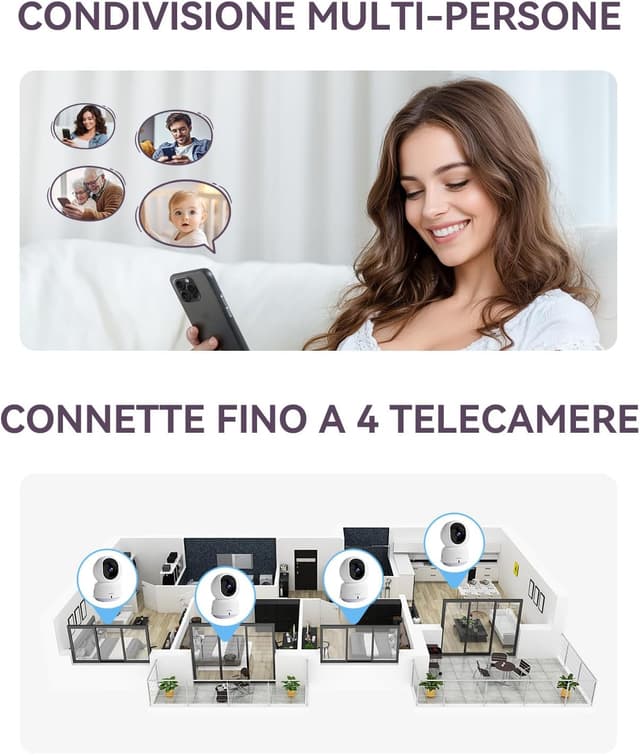 Thumbnail 6 de Comfyer Hybrid Baby Monitor Schermo 5" 500M