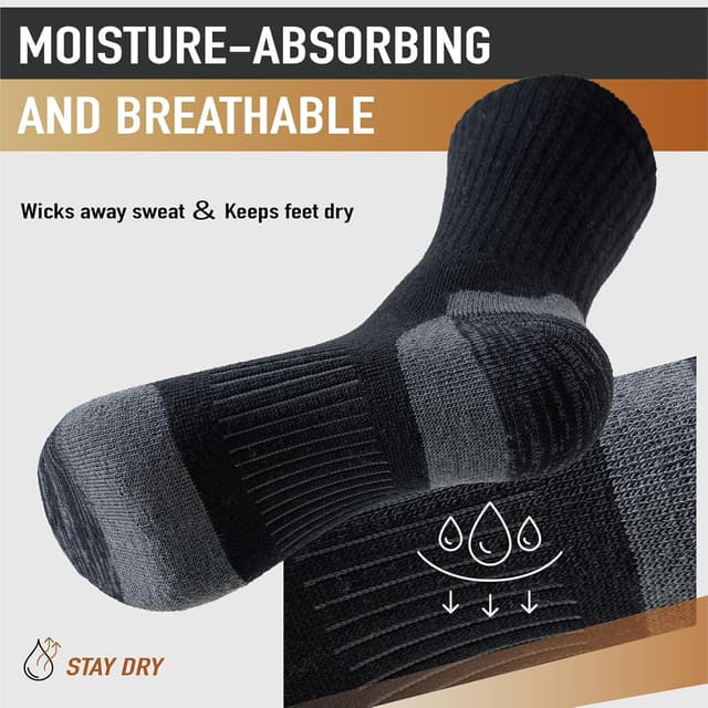 Detalle 1 de Merino wool hiking socks 3 pairs