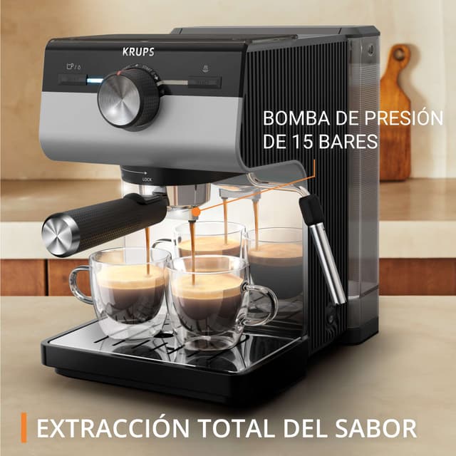 Thumbnail 2 de Krups XP384 Cafetera espresso manual 15 bares, 2 L