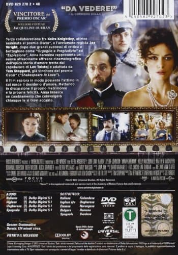 Detalle 2 de Anna Karenina (DVD) de Universal: edición sin audio ni subtítulos en español