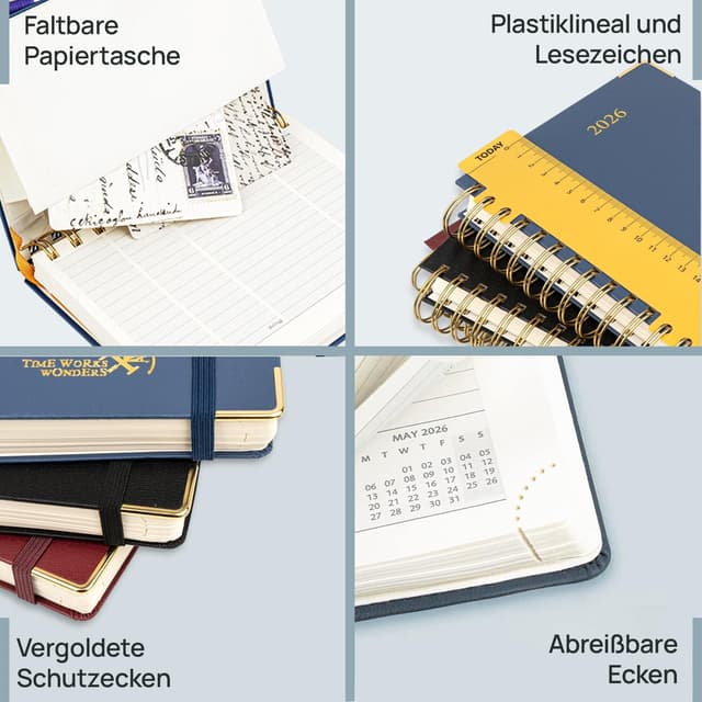 Thumbnail 5 de POPRUN Kalender 2026 A4 Wochenplaner 📘