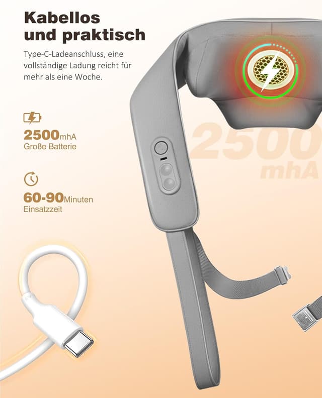 Thumbnail 5 de KNQZE massaggiatore shiatsu 4D cervicale 42°C