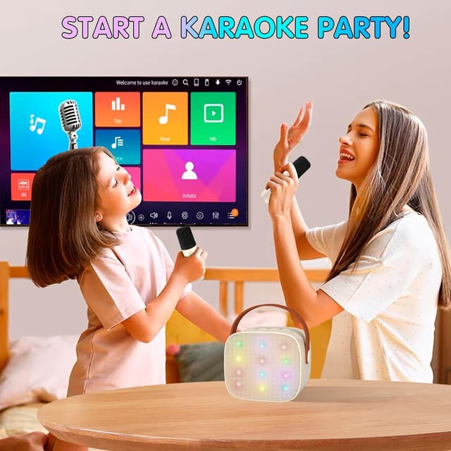 Thumbnail 5 de YLL Mini Karaoke Machine 2 Wireless Mic