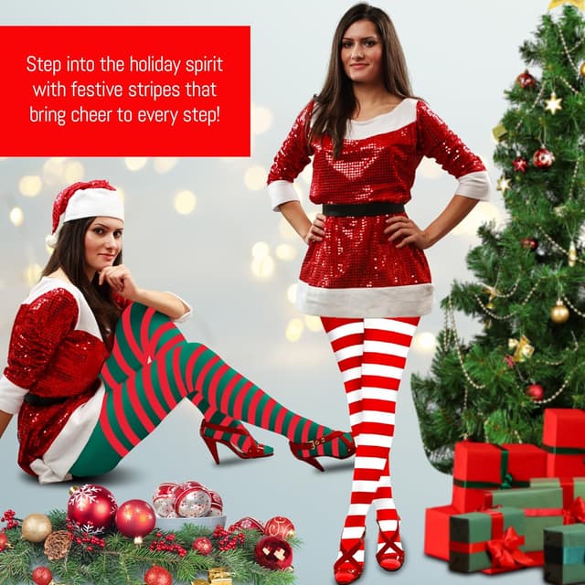 Detalle 2 de REDSTAR Elf tights 2 pairs stripy 6-14