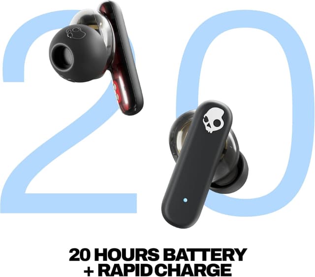 Detalle de Skullcandy Smokin’ Buds Wireless Earbuds (Bluetooth) – schallisolierende Passform, bis zu 20 Stunden & IPX4