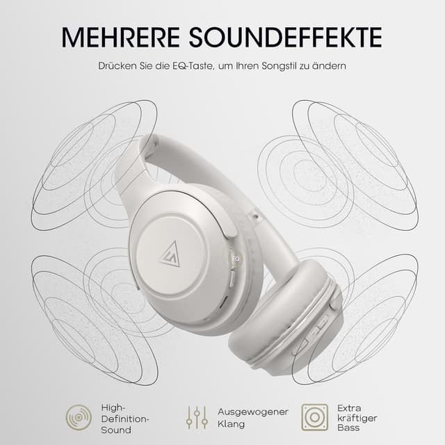 Detalle de DOQAUS Bluetooth Over-Ear Kopfhörer 70 Stunden