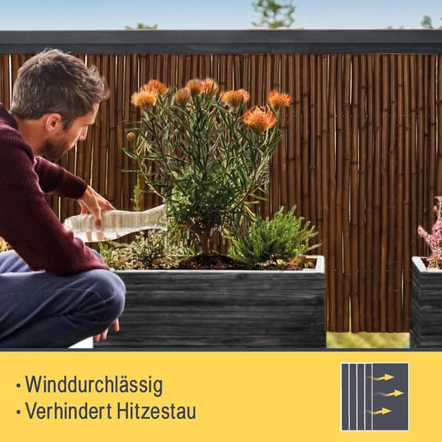 Thumbnail 6 de Sol Royal Bambus Sichtschutzzaun 180x250cm Dunkelbraun