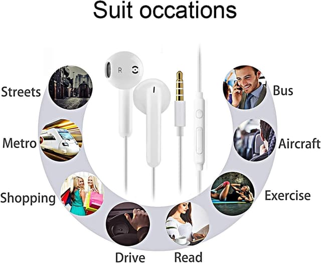 Detalle 2 de 2 Pack In-Ear Earphones with Microphone