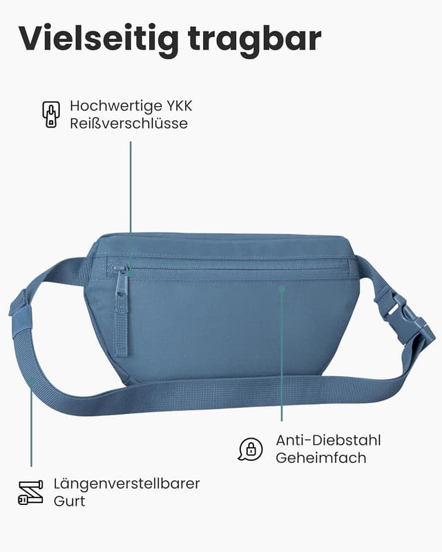 Detalle 2 de LARKSON Finn Bauchtasche 3 Liter Blau