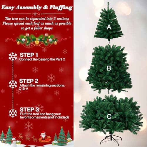 Thumbnail 3 de Sapin NUZEKY 180 cm avec 1200 pointes ⚡