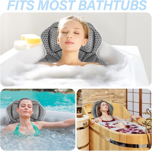 Thumbnail 6 de Zikenis Badewannenkissen mit 6 Saugnäpfen