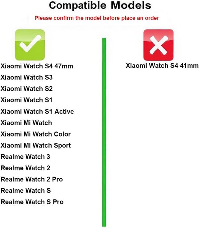 Detalle 2 de BYISYUE 22mm leather watch strap