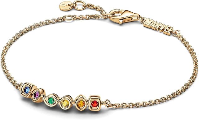 Detalle de Marvel Pulsera chapada oro 14 quilates 16 cm