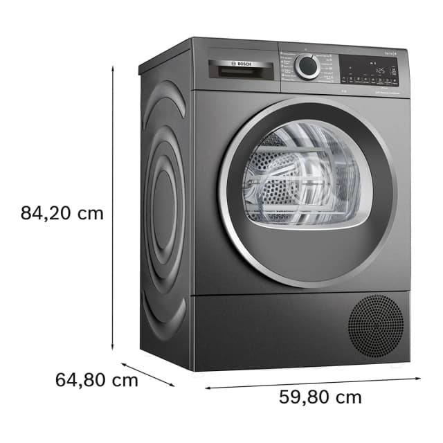Detalle 2 de Bosch WQG245DRES Secadora 9 kg 🔄