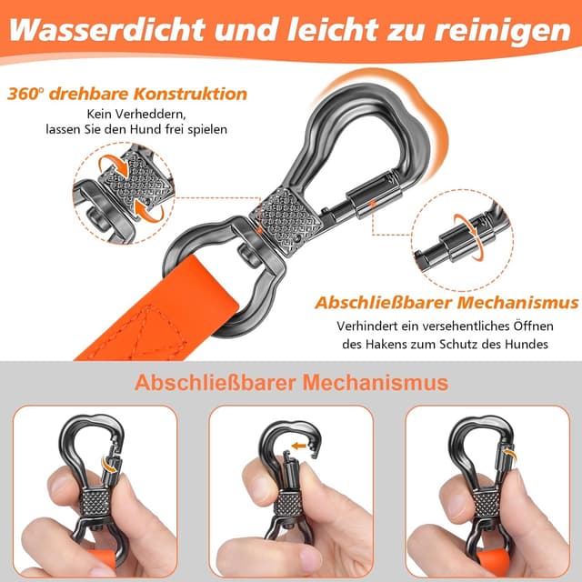 Thumbnail 2 de X XBEN Correa perro adiestramiento 10M naranja