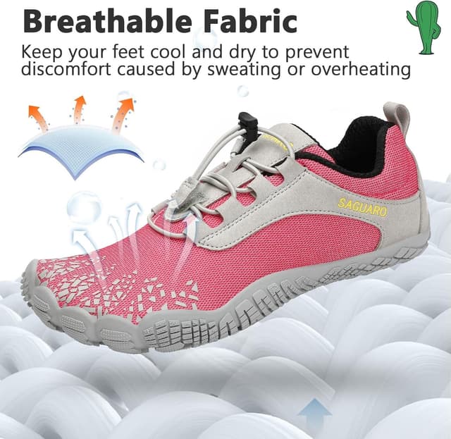 Detalle de Chaussures de trail running fitness minimalistes Saguaro (femmes & hommes) à semelle zéro-chute