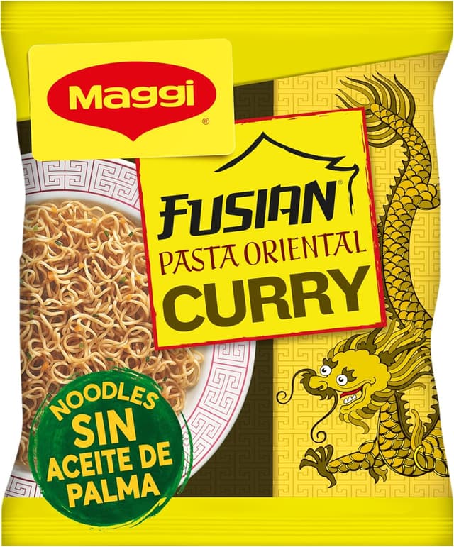 Detalle 2 de Maggi Pasta Oriental Curry Pack de 10 🍜