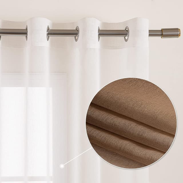 Thumbnail 5 de EMEMA Cortina Degradada Translúcida 140x260cm Café ☕