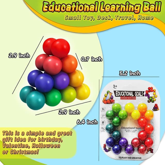 Detalle de Sensory fidget rainbow variable ball toys