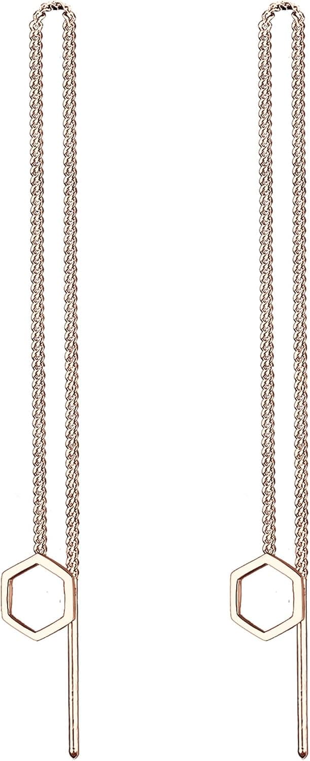 Thumbnail 4 de Elli Damen OhrhĂ€nger Hexagon 925 Silber đ